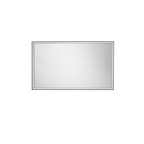Nova Luce Ambor - miroir avec éclairage - 70 x 120 x 5,5 cm - 48W LED inclus - IP44 - noir anodisé