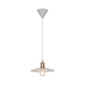 Nordlux Torina - lampe suspendue - Ø 20 x 210,5 cm - or et transparent