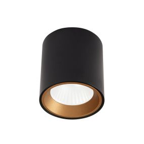 Maxlight Tub - plafonnier - Ø 6 x 6,5 cm - 7W LED inclus - noir