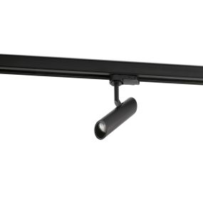 Faro Leo - spot sur rail - système de rail triphasé - 3,9 x 14,2 cm - 7W LED inclus - noir mat