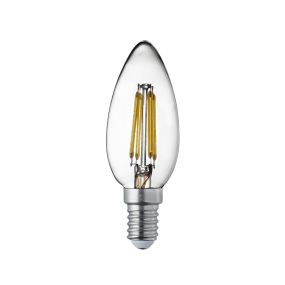 Searchlight Lampe LED - Ø 4 x 10 cm - E14 - 4,5W dimmable (lot de 10) - 2700K - transparent
