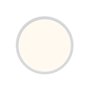 Nordlux Oja - plafonnier - Ø 29,4 x 2,3 cm - 3 niveaux de gradation (3000K-4000K) - 18W LED inclus - blanc