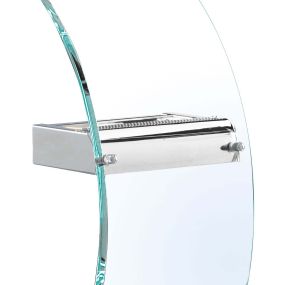 Searchlight Wall - applique murale - 17 x 29 cm - 5W LED inclus - chrome et transparent