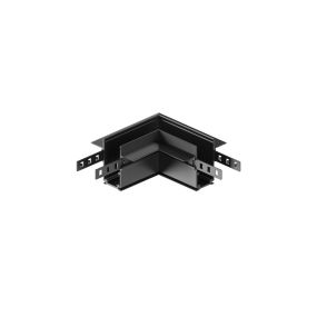 VK Lighting Eiva - système de rail magnétique - profilé d'angle d'encastrement horizontal pour plaques de plâtre de 12 mm - 10 x 10 x 5,25 cm - dimmable DALI - noir