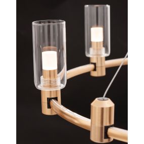 Nova Luce Almon - verre pour Spok - Ø 5 x 10 cm - transparent