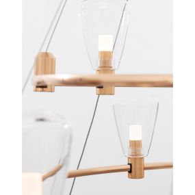Nova Luce Lan - verre pour Spok - Ø 8,5 x 12 cm - transparent