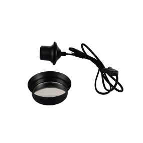 Artdelight Mirror - lampe à poser - Ø 12 x 3,5 cm - noir
