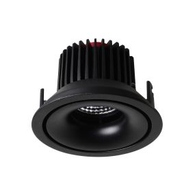 Nova Luce Gio - spot à encastrer - Ø 105 mm, Ø 96 mm à encastrer - 10W LED inclus - noir