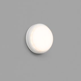 Faro Tom - applique murale - Ø 19 x 6 cm - 7W LED inclus - IP65 - blanc mat