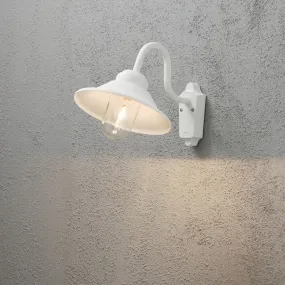 Konstsmide Vega - applique murale d'extérieur - 29,5 x 44 x 30 cm - IP23 - blanc mat