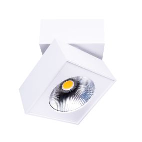 Maxlight Artu - spot en saillie - 10 x 10 x 10 cm - 15W LED inclus - blanc