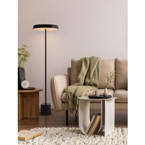 Nova Luce Vetro - lampadaire - Ø 40 x 136 cm - 33W  LED inclus - noir mat