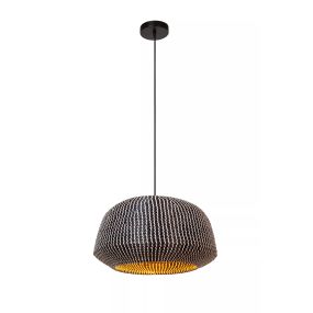 Lucide Maduka - lampe suspendue - Ø 47 x 127,5 cm - noir