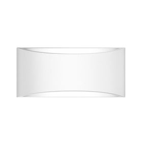 Nova Luce Otello - applique murale - 30 x 9,5 x 14 cm - plâtre blanc
