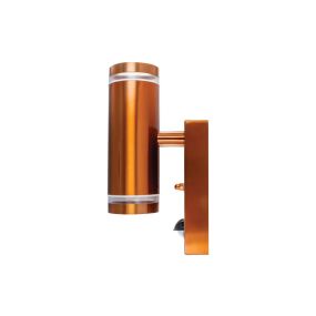 Integral LED Malaga - applique murale extérieure avec détecteur de mouvement - avec fonction de neutralisation du détecteur - 6,8 x 11,6 x 21,6 cm - IP54 - cuivre