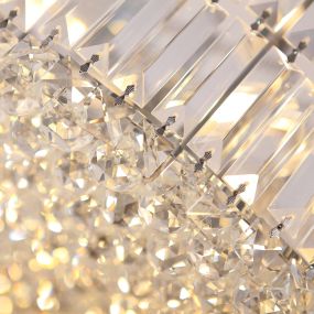 Maxlight Puccini - lampe suspendue - Ø 80 x 120 cm - chrome et noir