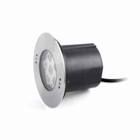 Faro Edel - projecteur subaquatique à LED - Ø 180 mm, Ø 156 mm à encastrer - 18W LED inclus - IP68 - acier inoxydable satiné