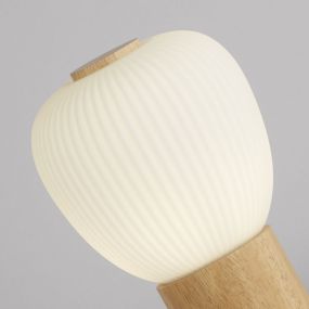 Searchlight Ella - lampe suspendue - 79 x 120 cm - noir, opale et brun