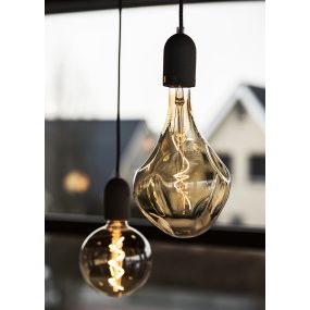 Bailey Lampe LED Big Jenny - Ø 16,5 x 28 cm - E27 - 4W dimmable - 1900K - ambre