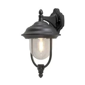 Konstsmide Parma Down - applique murale d'extérieur - 24 x 29 x 26 cm - IP43 - noir mat