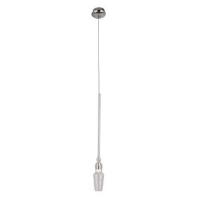 Maxlight Murano - lampe suspendue - Ø 7 x 190 cm - 3W LED inclus - chrome