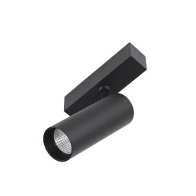 Faro Neso Hole - Spot sur rail magnétique - 5 x 11 x 14 cm - 10W LED blanc chaud (2700K) inclus - faisceau de 36° - noir