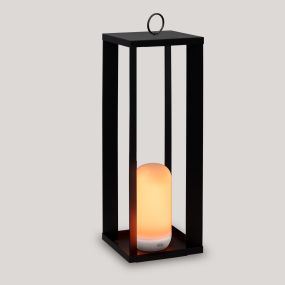 New Garden Siroco 30 - lampadaire et lampe de table portable - 18 x 18 x 30 cm - 2W LED dimmable inclus - IP54 - noir