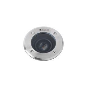 Faro Geiser Orientable - spot rond pour l'extérieur - Ø 130 mm, Ø 165 mm à encastrer - 7W LED inclus - IP67 - acier inoxydable satiné - 10 degrés