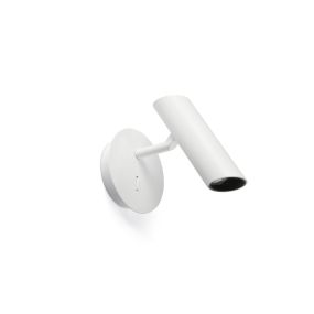Faro Leo - applique murale avec interrupteur - Ø 10 x 16 cm - 3,5W LED inclus - blanc mat