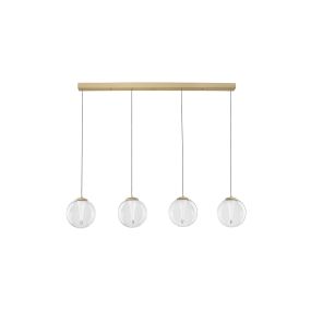 Nova Luce Galeo - lampe suspendue - 136 x 179 x 22 cm - 25W dimmable LED inclus - or sablé