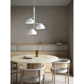 Design for the People Tullio - lampe suspendue - Ø 60 x 382 cm - blanc