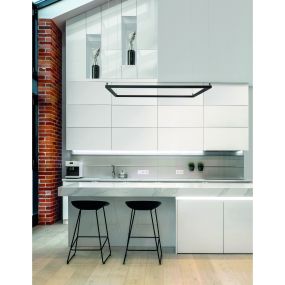 Nova Luce Eterna - lampe suspendue - 100 x 100 x 120 cm - 50W LED dimmable inclus - sand black