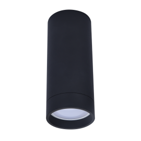 Lutec Stag - spot en saillie - smart lighting - Lutec Connect - Ø5,4 x 13 cm - 4,7W LED inclus - fonction dimming et couleur de lumière réglable via app - noir