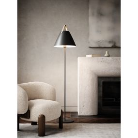 Design for the People Strap - lampadaire - Ø 36 x 153,7 cm - noir