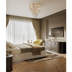 Maxlight Monaco - plafonnier -Ø 80 x 45 cm - or