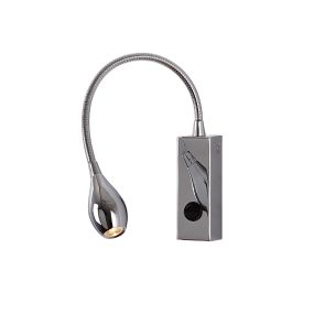 Maxlight Snake - applique murale - 3 x 44 cm - 3W LED inclus - chrome