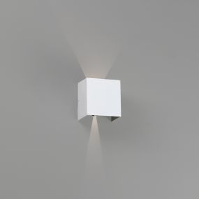 Faro Olan - applique murale - 14,5 x 14 x 10,5 cm - 6W LED inclus - IP65 - blanc mat