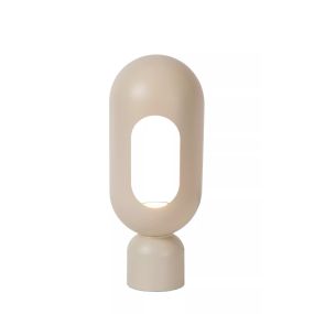 Lucide Barris - lampe à poser - 12 x 9,8 x 30 cm - taupe