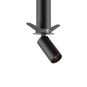 VK Lighting Coko - spot encastrable avec rosace encastrée - Ø 3,5 x 7,3 cm - Ø 60 mm taille de montage, Ø 50 mm taille d'encastrement - 6W LED incl. - noir