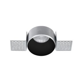 Nova Luce Brad - spot encastrable sans garniture - Ø 65 mm, Ø 72 mm encastrable - noir