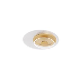 Nova Luce Copo - plafonnier - Ø 40 x 9,6 cm - 29W dimmable LED inclus - laiton doré
