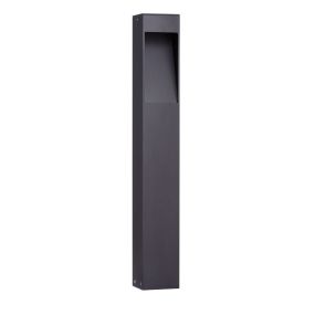 Nova Luce Maddi - lampe de jardin - 8,5 x 60 x 7,5 cm - 7W LED inclus - IP65 - noir sablé
