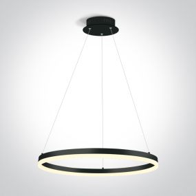 ONE Light LED Suspension Rings - lampe suspendue - Ø 60 x 150 cm - 40W LED inclus - noir