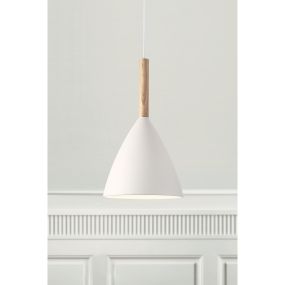 Design for the People Pure 20 - lampe suspendue - Ø 20 x 344 cm - blanc et brun