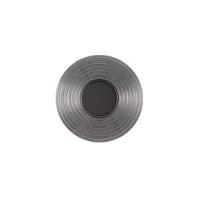 Nova Luce Nous - applique murale - Ø 30 x 30 cm - 8W LED inclus - noir nickel
