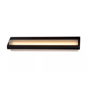 Lucide Wanda - applique murale - 45 x 10,2 x 8,9 cm - 15W LED inclus - IP44 - noir