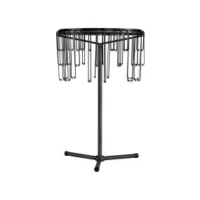 Nova Luce Stellar - lampe à poser - Ø 30 x 45 cm - 14W dimmable LED inclus - noir chromé