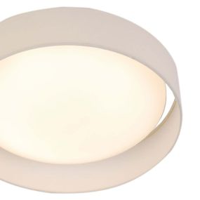 Searchlight Gianna - plafonnier - Ø 37 x 10,5 cm - 15W LED inclus - blanc