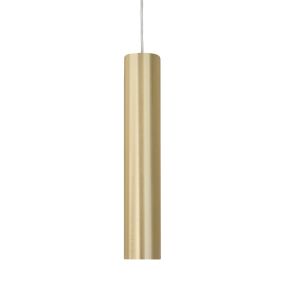 Nova Luce Jazz - lampe suspendue pour système de profilés magnétiques - Ø 3 x 150 cm - 10W LED inclus - laiton satiné