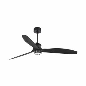 Faro Justfan - ventilateur de plafond avec lumière et télécommande - Ø 128 cm - 17W LED inclus - noir mat